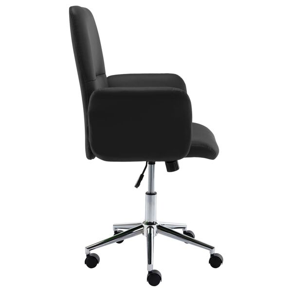 vidaXL Biuro kėdė, juodos spalvos, dirbtinė oda