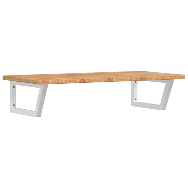 vidaXL Lentyna praustuvui, plienas ir ąžuolo medienos masyvas