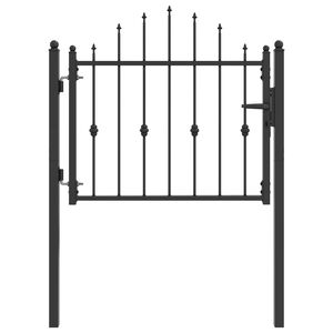 vidaXL Tvora vartai HORST 100 x 75 cm Metalas Juoda Užrakintas