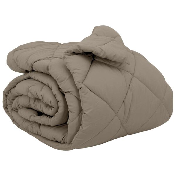 vidaXL Žiemos antklodė &Scaron;viesiai pilka 220 x 200 cm Mikropluo&scaron;tas