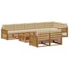 vidaXL Lauko sofos komplektas su pagalve 9 pcs