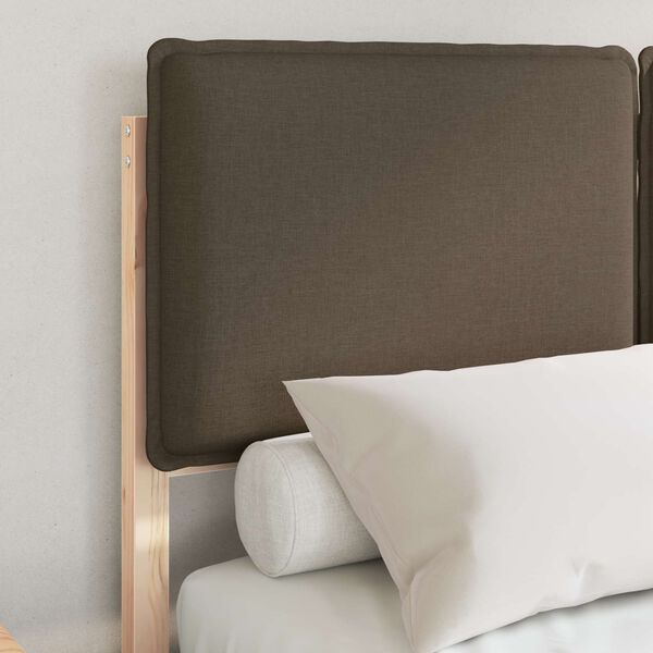 vidaXL Lovo rėmas su apmu&scaron;tu galvūgaliu Taupe 120 x 190 cm