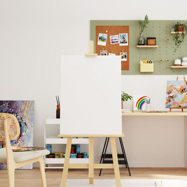 vidaXL Įtemptos drobės, 12vnt., baltos, audinys ir pu&scaron;ies masyvas