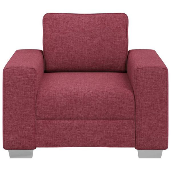 vidaXL Sofa Vyno raudona 100 x 77 x 82 cm audinys