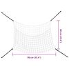 vidaXL Šieno tinkleliai, 2vnt., baltas, 90x60cm, stačiakampis, PP