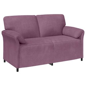 vidaXL Dvita&scaron;kė sofa Violetinė 158 x 83 x 95 cm Aksomas