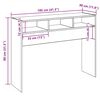 vidaXL konsolinis stalas Senas medis 105x30x80 cm Inžinierinė mediena