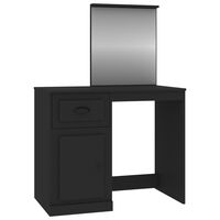 vidaXL Kosmetinis staliukas, juodas, 90x50x132,5cm, apdirbta mediena