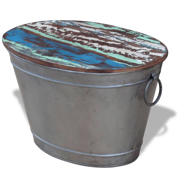 vidaXL Kavos staliukas, perdirbtos medienos masyvas