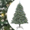 vidaXL Dirbtinė Kalėdų eglutė Žalia 240 cm PVC, plastikas ir plienas