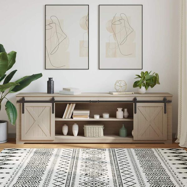 vidaXL stumdomų spintelių durų komplektas 200 cm anglinis plienas