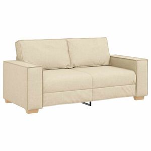 vidaXL Dvivietė sofa, kreminės spalvos, 180x78x84 cm, audinys