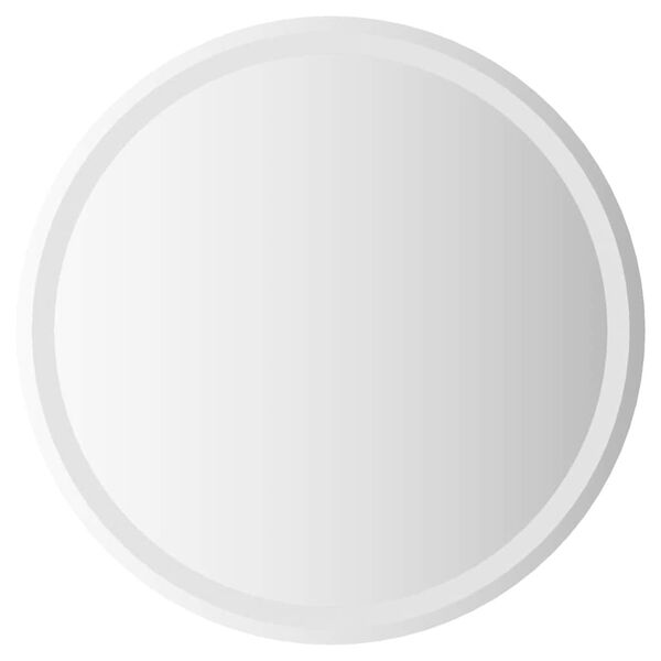 vidaXL Vonios kambario veidrodis su LED, 70cm, apskritas