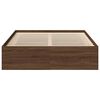 vidaXL Lovos rėmas, rudos ąžuolo spalvos, 120x190cm, mažas dvivietis