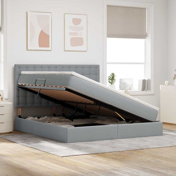 vidaXL Lova su daiktų laikymo vieta ir čiužiniu 160 x 200 cm