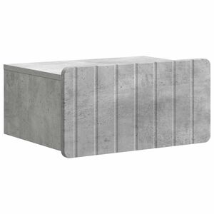 vidaXL Sieninis naktinis staliukas Betono pilka 49 x 34,5 x 24 cm
