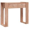 vidaXL Konsolinis staliukas, 90x35x75cm, tikmedžio medienos masyvas