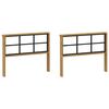 vidaXL Porankiai 2 pcs Balta 80 x 6 x 61 cm Kietos akacijos mediena