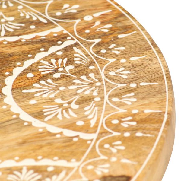 vidaXL Taburetė, 38x38x35cm, mango medienos masyvas, tapyta rankomis