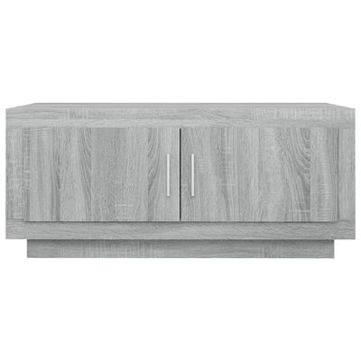 vidaXL Kavos staliukas, pilkas ąžuolo, 102x50x45cm, apdirbta mediena