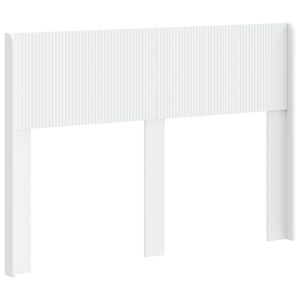 vidaXL Galvūgalis Balta Apdirbta mediena