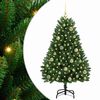 vidaXL Dirbtinė Kalėdų eglutė 120 cm 150 LED &Scaron;ilta balta Žalia