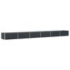 vidaXL Lovelis Antracitas 600 x 80 x 45 cm Plienas