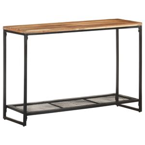 vidaXL Konsolinis staliukas, 110x35x75cm, akacijos medienos masyvas