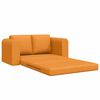 vidaXL Sofa lova 60cm Tamsiai geltona audinys