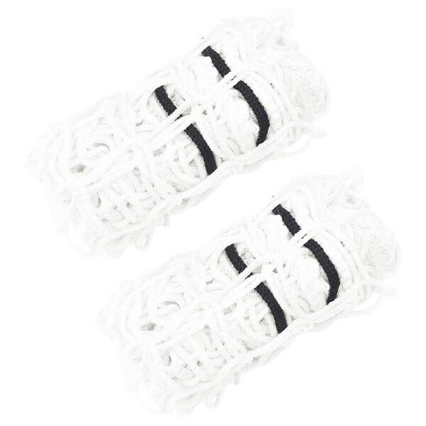 vidaXL &Scaron;ieno tinkleliai, 2vnt., baltas, 100x100cm, apvalus, PP