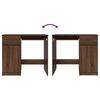 vidaXL Ra&scaron;omasis stalas, ruda ąžuolo, 86x49x76 cm, apdirbta mediena