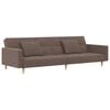 vidaXL Dvivietė sofa-lova su dvejomis pagalvėmis, taupe, audinys