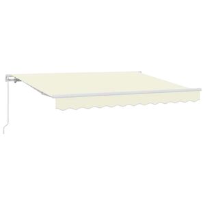 vidaXL I&scaron;traukiama markizė Kreminė 300 x 200 cm audinys