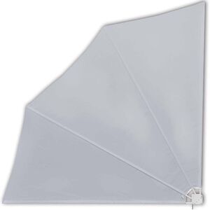 vidaXL Sulankstoma &scaron;oninė balkono markizė, pilka, 140x140cm