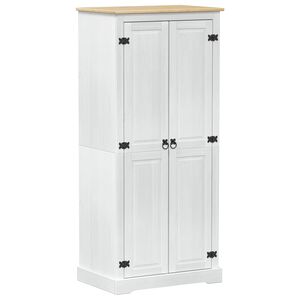 vidaXL Spintos Balta 76 x 50 x 170 cm Kietos pu&scaron;ies mediena