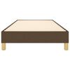 vidaXL Lovos rėmas su spyruoklėmis, tamsiai rudas, 100x200cm, audinys