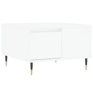 vidaXL Kavos staliukas, baltos spalvos, 55x55x36,5cm, apdirbta mediena