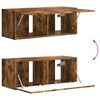 vidaXL TV spintelių komplektas 6 pcs Rūkyta ąžuolas Apdirbta mediena