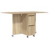 vidaXL Valgomojo stalas 140 x 80 x 77 cm Apdirbta mediena Stačiakampio