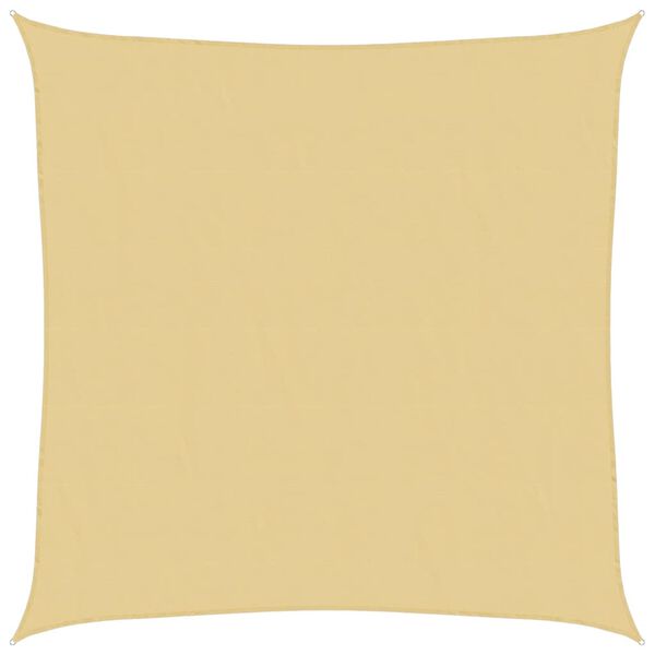 vidaXL Burė nuo saulės, smėlio, 3x3m, 100% oksfordo poliesteris