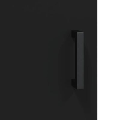 vidaXL Šoninė spintelė, juodos spalvos, 69,5x34x90cm, apdirbta mediena