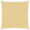 vidaXL Burė nuo saulės, smėlio, 3x3m, 100% oksfordo poliesteris