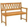 vidaXL Lauko suolas Natūrali 110 x 55,5 x 90 cm
