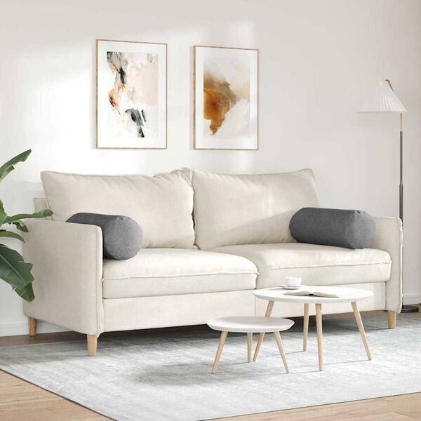 vidaXL Pagalvės 2 pcs Tamsiai pilka &Oslash; 25 x 70 cm Kordūrinis audinys