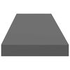 vidaXL Pakabinamos lentynos, 2vnt., pilkos, 90x23,5x3,8cm, MDF