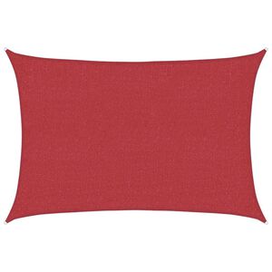 vidaXL Uždanga nuo saulės, raudonos spalvos, 2x2,5m, HDPE, 160g/m&sup2;