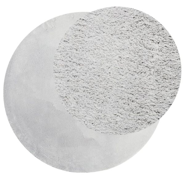 vidaXL Kilimas HUARTE, pilkas, 100cm, trumpi &scaron;ereliai