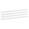 vidaXL Knygų lentynos plokštės, 4vnt., baltos, 100x10x1,5cm, MDP