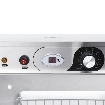 vidaXL Elektrinis maisto šildytuvas, nerūdijantis plienas, 600W