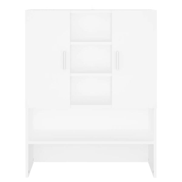 vidaXL Skalbimo mašinos spintelė, baltos spalvos, 70,5x25,5x90cm